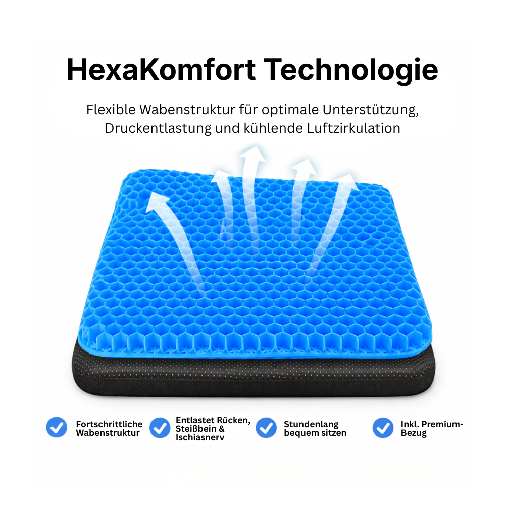 Fortschrittliches orthopädisches Sitzkissen zur Druckentlastung